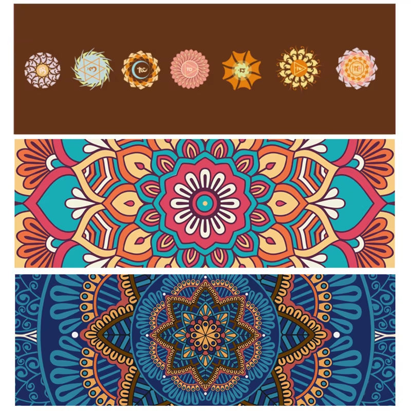 Suede TPE Double Layer Yoga Mat Non-Slip Home Gym Slimming Exercise Pilates Fitness Pad