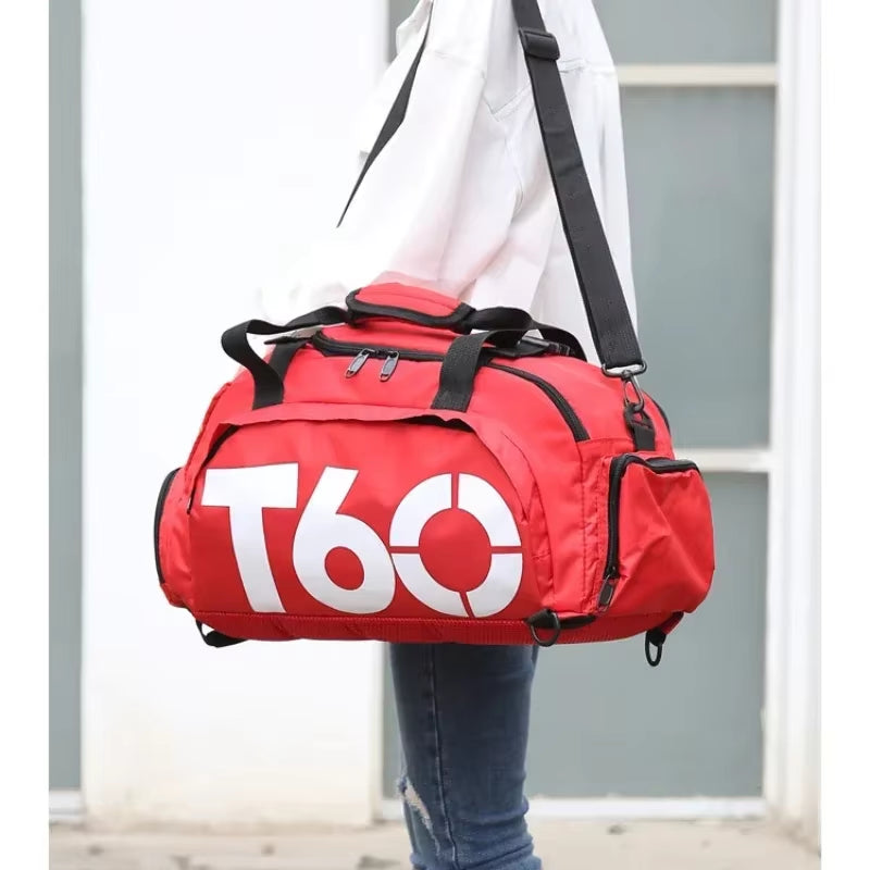 Elevate Your Workout with the T60 Waterproof Gym Sports Bag - Versatile Molle Fitness Backpack for Men and Women