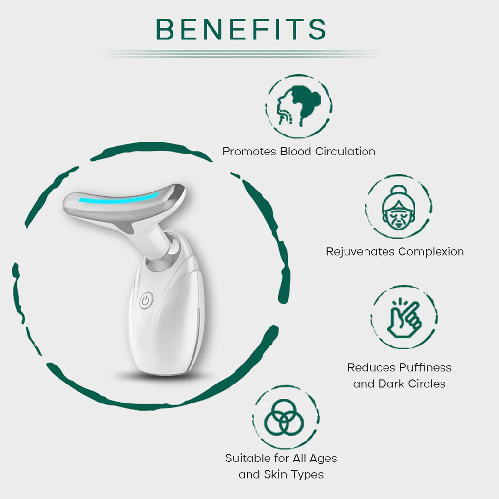 Revolutionary Neck & Face Lifting LED Therapy Device for Youthful Skin