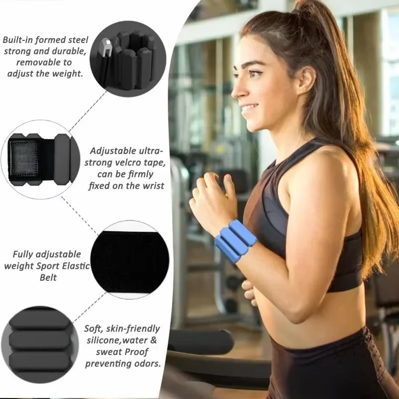 Elevate Your Workouts with Adjustable Wrist & Ankle Weights for Men and Women - Perfect for Yoga, Running, and Strength Training!