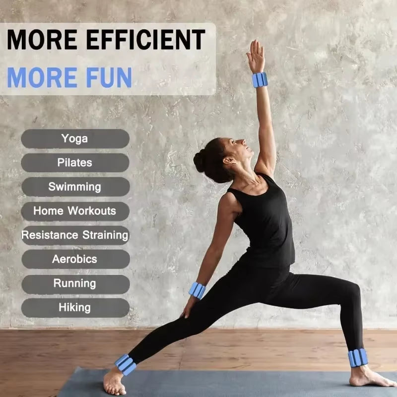 Elevate Your Workouts with Adjustable Wrist & Ankle Weights for Men and Women - Perfect for Yoga, Running, and Strength Training!