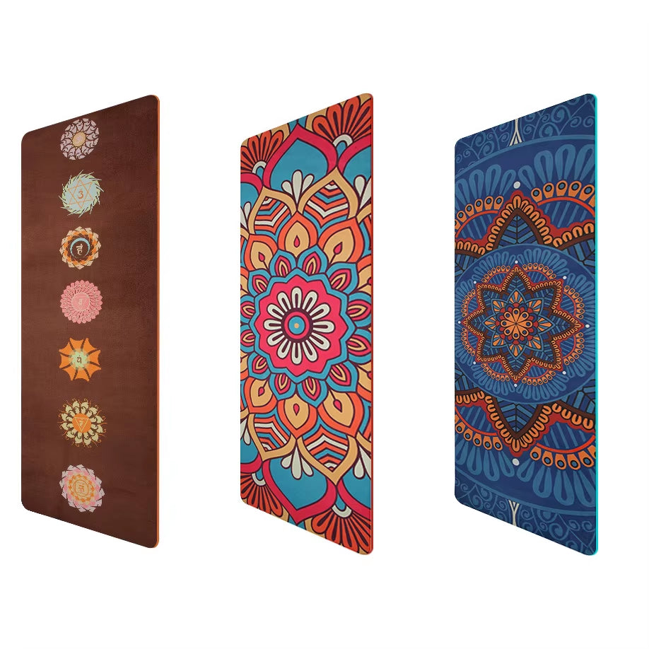 Suede TPE Double Layer Yoga Mat Non-Slip Home Gym Slimming Exercise Pilates Fitness Pad